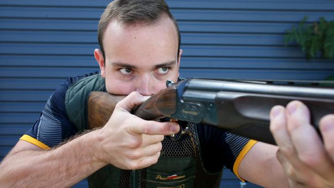 Skeet shooter Paul Adams. Picture: Chris Higgins