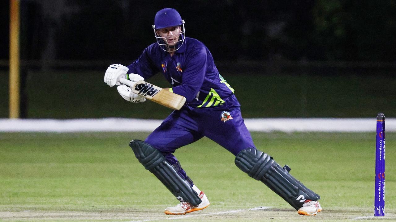 Luke McAvoy batting. Picture: Brendan Radke