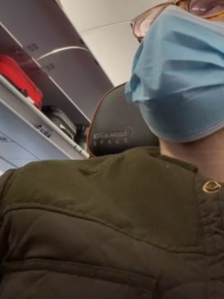 The man was told he couldn't use product from other parts of the plane.