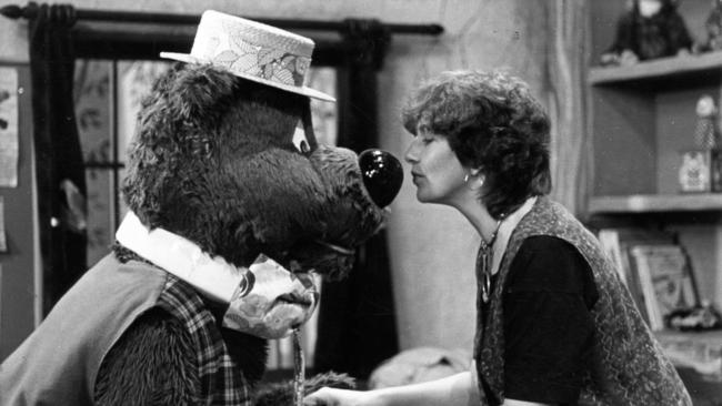 Presenter Ann North with Humphrey in a scene from the show.