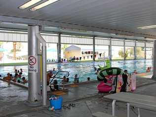 Patrons attend the Roma pool. Picture: Rory Hession