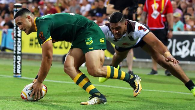 Valentine Holmes had another night out for the Kangaroos.