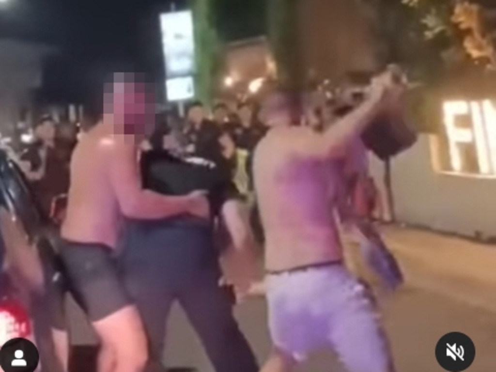 Footage from the February 11 incident.