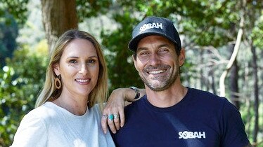 Clinton Schultz and his wife, Lozen Schultz, co-founders of Sobah Beverages on the Gold Coast