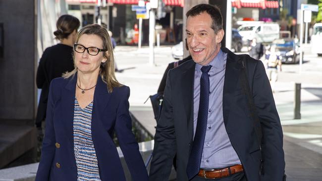 Anglo American metallurgical coal CEO Tyler Mitchelson arrives at the board of inquiry in Brisbane on Monday. Picture: Glenn Hunt