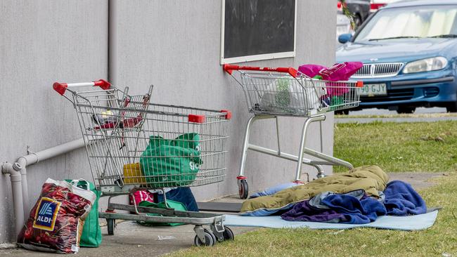 Homelessness has long been an issue in Southport. Picture: Jerad Williams