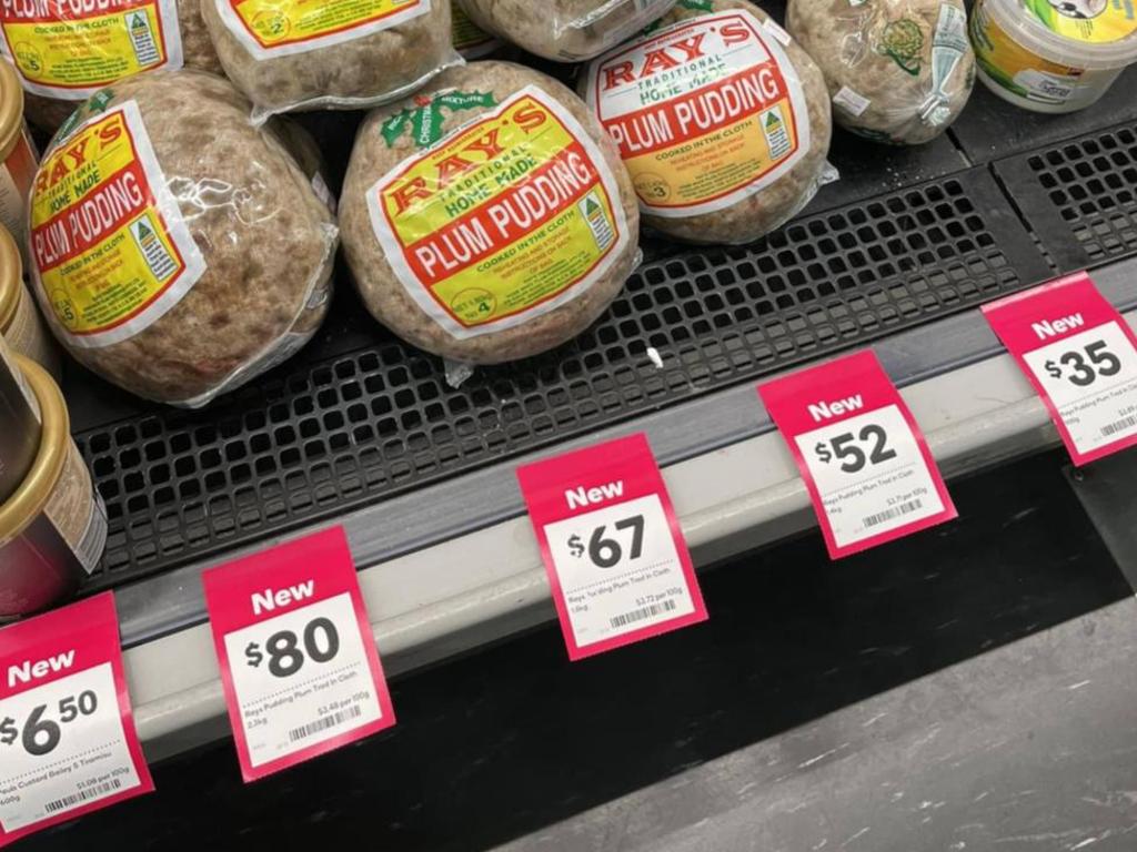 The Christmas dessert is priced between $35 to $80 at Woolworths. Picture: Facebook