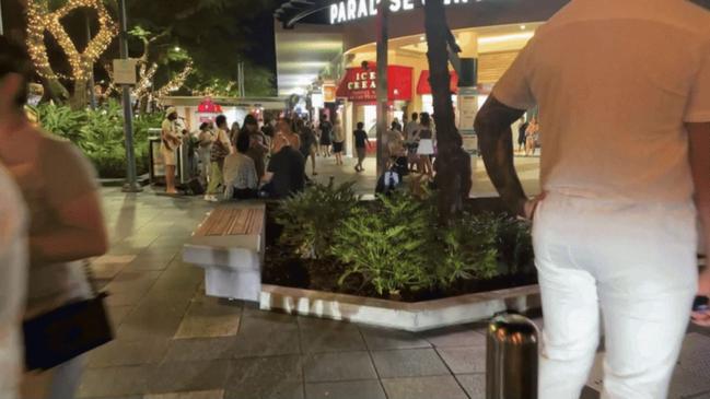 Hundreds pack Surfers Paradise to ring in the new year.