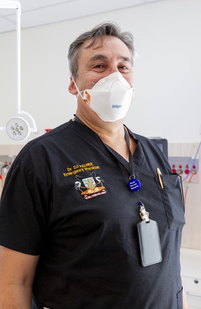 Royal Darwin Hospital and Palmerston Regional Hospital Emergency and Trauma Centre director Dr Didier Palmer. Picture: Floss Adams.