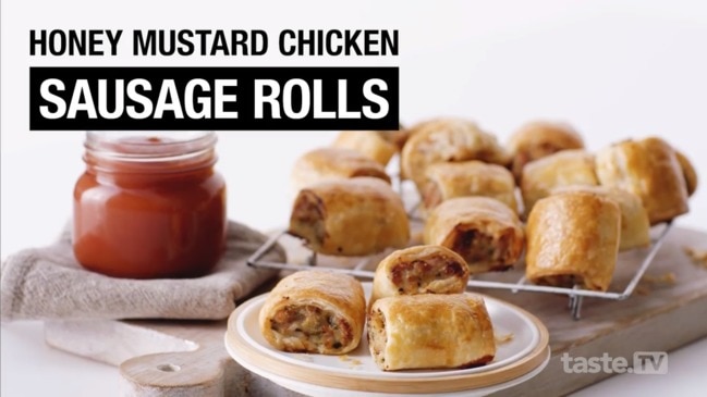 Honey mustard chicken sausage rolls