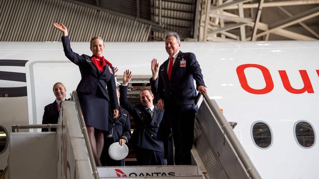 Qantas cabin crew have applied to the Fair Work Commission to strike against an enterprise agreement. Picture: Wendell Teodoro/ AFP