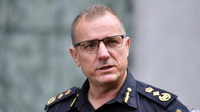 Australian Border Force Commissioner Michael Outram says biosecurity needs to be beefed up to ‘create a hard border’’ capable of protecting citizens from future outbreaks. Picture: AAP