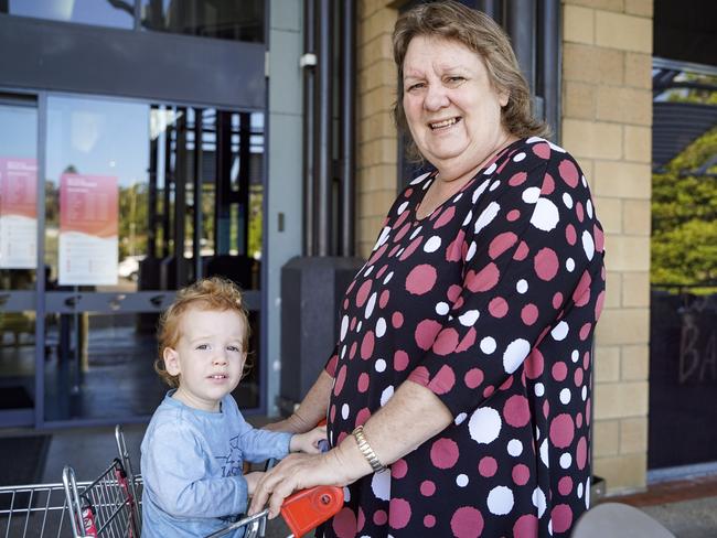 Rural View resident Leonie Chataway, pictured with grandson Korbin Hulme-Moir, 2. Picture: Heidi Petith