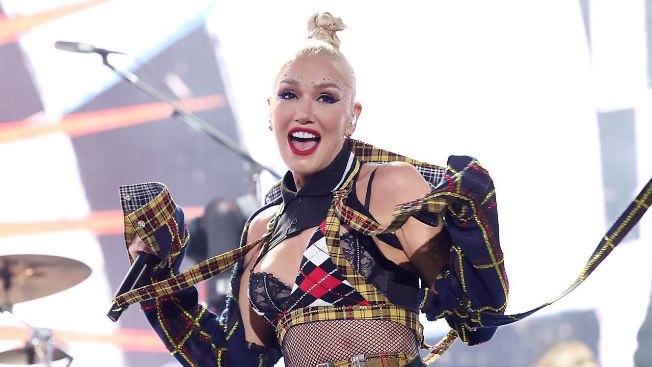 Gwen Stefani, 54 and back to rockin’ out with No Doubt. Picture: Getty