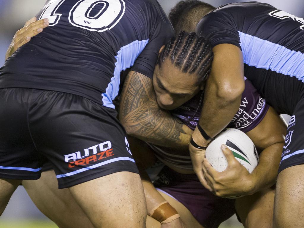 Martin Taupau of the Sea Eagles didn’t make the cut. Picture: AAP Image/Craig Golding