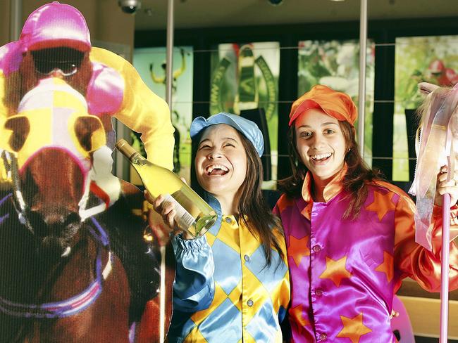 Jodie Nguyen and Chrisine Sciberras at Wenty Leagues Club for Melbourne Cup Day. Picture: Phil Blatch