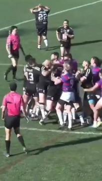 Huge brawl breaks out at footy final