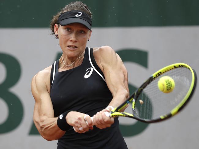 Australia's Samantha Stosur in action at Roland Garros.