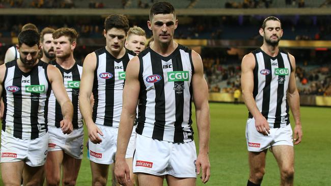 Collingwood has a very poor recent record at the MCG. Picture: Michael Klein