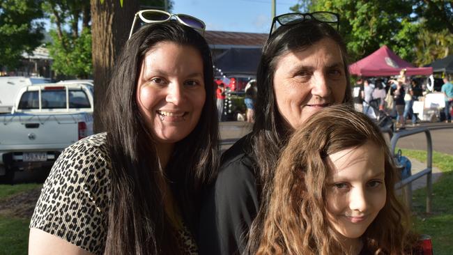 Margaret, Rikki and Wolf Hannah at Christmas in the Park 2022.