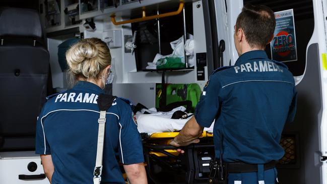 A member of James Nash State High School’s staff managed to restart the boys heart with a defibrillator, and responding paramedics then treated him and rushed him to Gympie Hospital. Picture: Brendan Radke