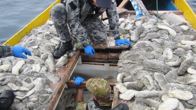 Illegal foreign fishing in Top End waters has seen several Indonesian fishermen face Darwin courts in recent months. Picture: Supplied/AFMA