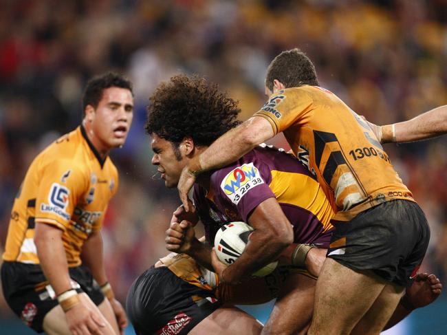 Broncos prop Sam Thaiday during his playing days.