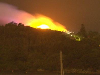 A major fire broke out at North Head. Picture: Peter Hutchins