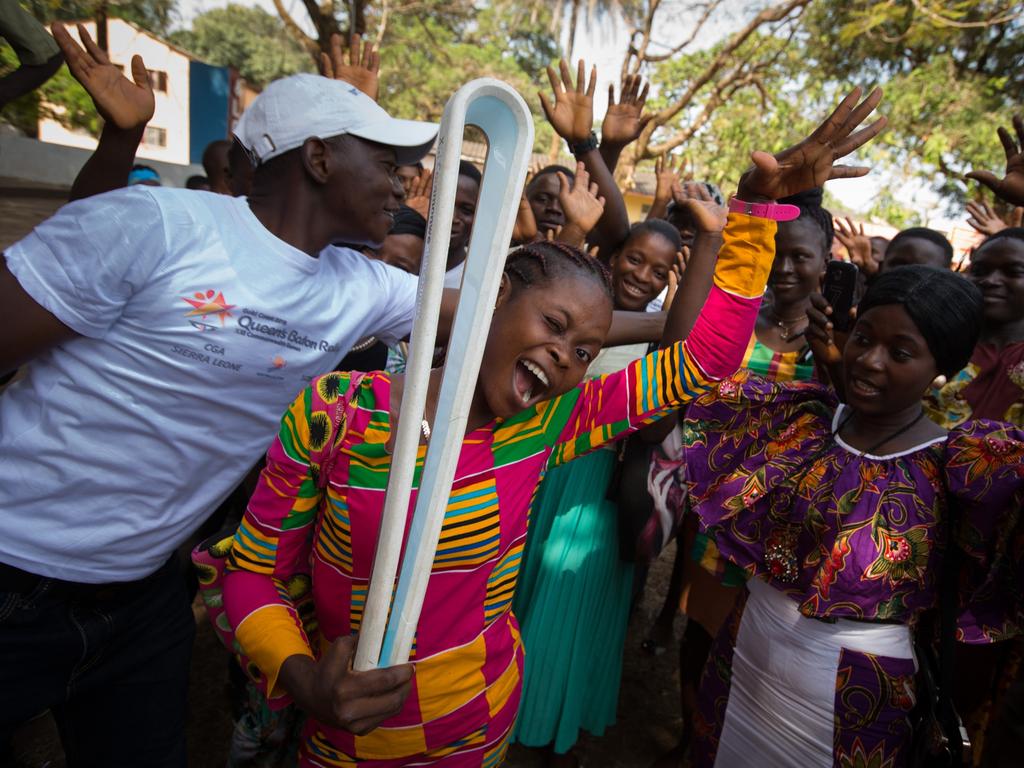 The Queen’s Baton visited the staff and students of Milton Margai educational facility, in Freetown, Sierra Leone, on 17 March 2017.