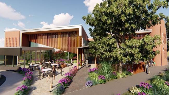 Concept art by Aspect Architecture for 122 Margaret Street in Toowoomba City, which will undergo a $4m redevelopment by FKG Group after it was bought for $10m from Clive Berghofer.