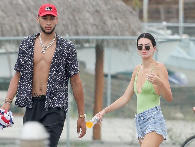 Ben Simmons with former flame Kendall Jenner in 2018. Photo by BACKGRID Australia