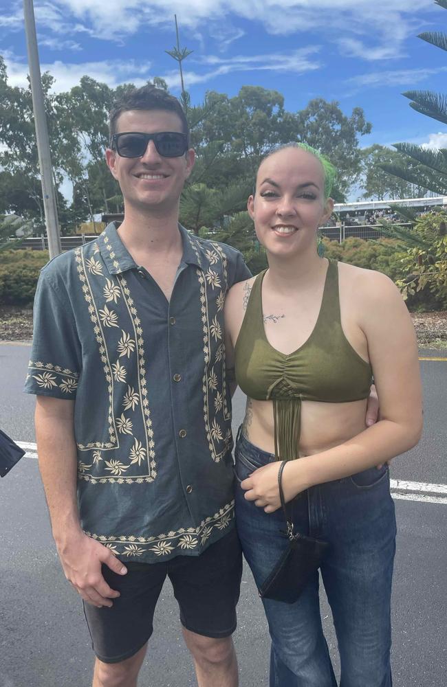 Jacinta Bennet and Cooper Smith at the SummerSalt festival at Seafront Oval, Pialba on March 9, 2024. Credit: Adam Miller