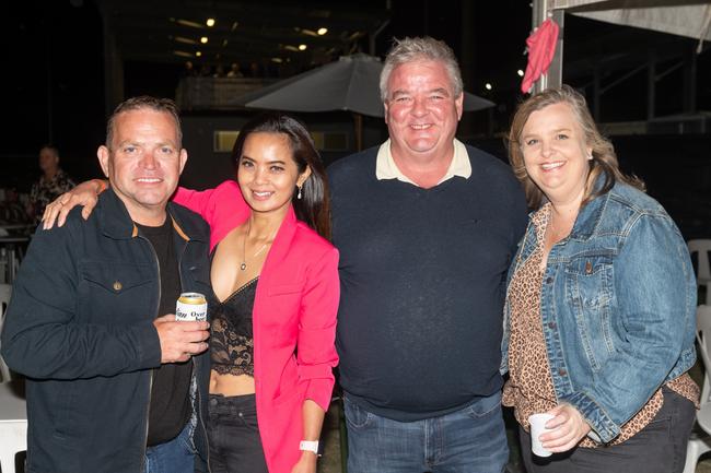 Shane Charlton, Nita Maranti, Brett Moule and Karen Phillips at Legends on the Lawn at Harrup Park Country Club.Picture: Michaela Harlow