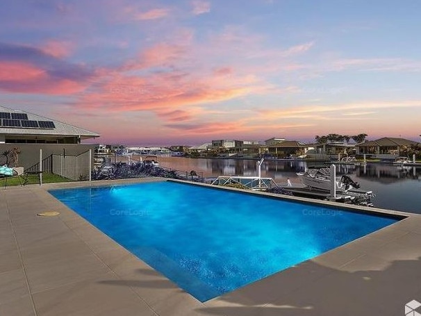 The pool at David Reid’s home. Picture: Supplied.