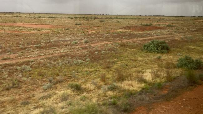 Desert views from the Indian Pacific. Photo: Nicole Tujague