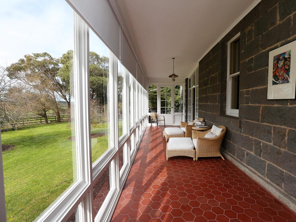 Occupying an elevated site overlooking the rolling hills of the Merri Valley, Rosebank is the ultimate in seclusion and serenity. Picture: Andy Rogers