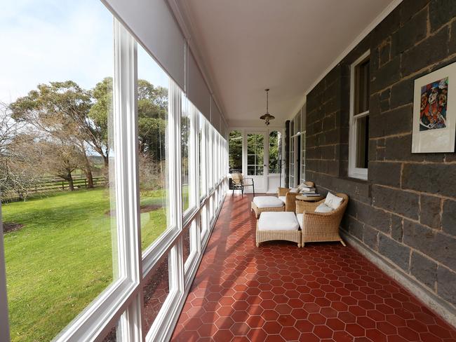 Occupying an elevated site overlooking the rolling hills of the Merri Valley, Rosebank is the ultimate in seclusion and serenity. Picture: Andy Rogers