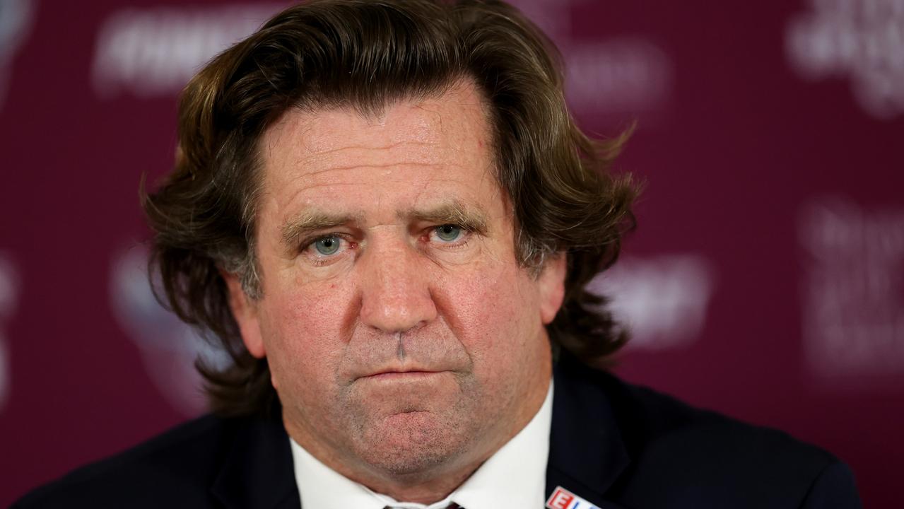 Former Manly Sea Eagles coach, Des Hasler, said he hoped Fainu could ‘rise from the ashes of his challenges’ to be a role model. Picture: Brendon Thorne/Getty Images