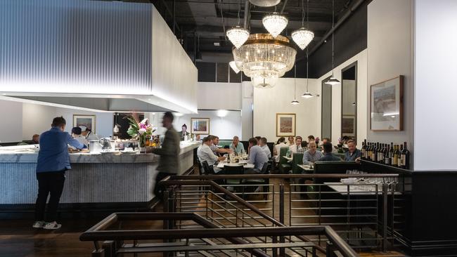 The oyster and charcuterie bar at Rothwell's Bar and Grill in Brisbane’s CBD.