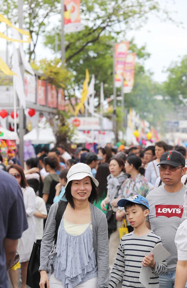 Crowd enjoying the day at the Moon Festival in 2017. Picture: Carmela Roche.