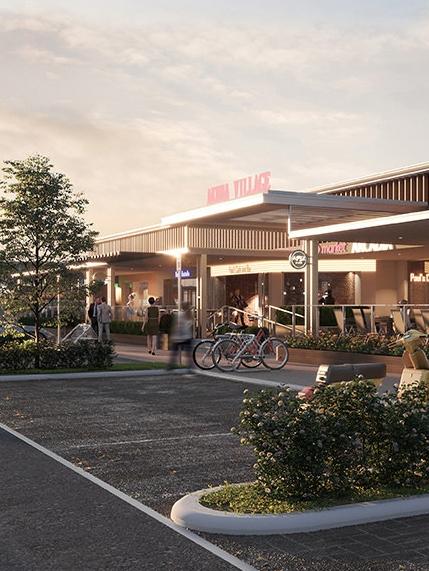 Artist's impression of a future shopping centre in Akuna Vista estate, Schofields. Picture: Supplied