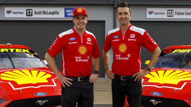 Scott McLaughlin (left) and Fabian Coulthard have both re-signed with DJR Team Penske.