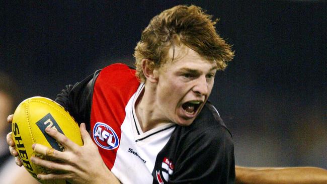 Brendon Goddard during his first season at St Kilda in 2003.