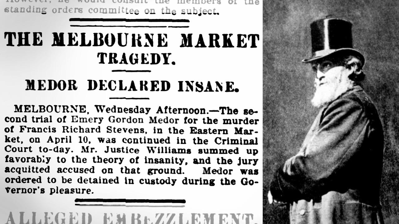 1899 newspaper items about the Eastern Market murder. Pictures: Trove