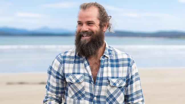 Sea Forrest CEO Sam Elsom on Bruny Island. Picture: Supplied