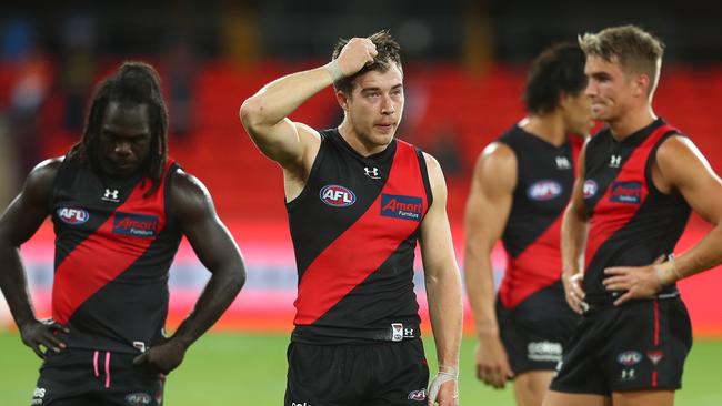 Zach Merrett is back in Essendon’s leadership group after a tough 2020. Picture: Getty Images