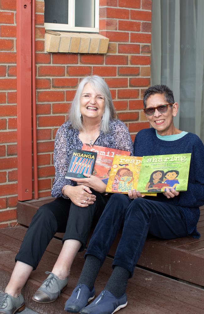 Fay Muir and Sue Lawson, authors on new children's book Sharing. Photo: Ginger + Mint