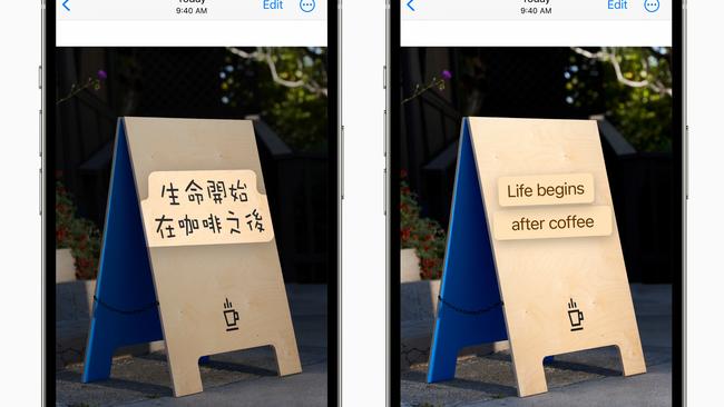 iPhones will soon translate signs for you in the street.