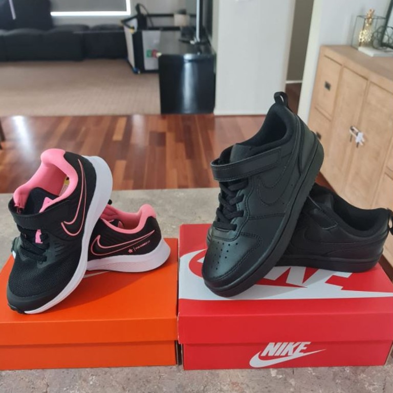 The mum revealed she had scored both of these runners for just $55 a pop. Picture: Facebook.