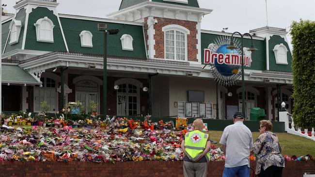 Members of the general public arrive to pay their respects. Picture by Scott Fletcher